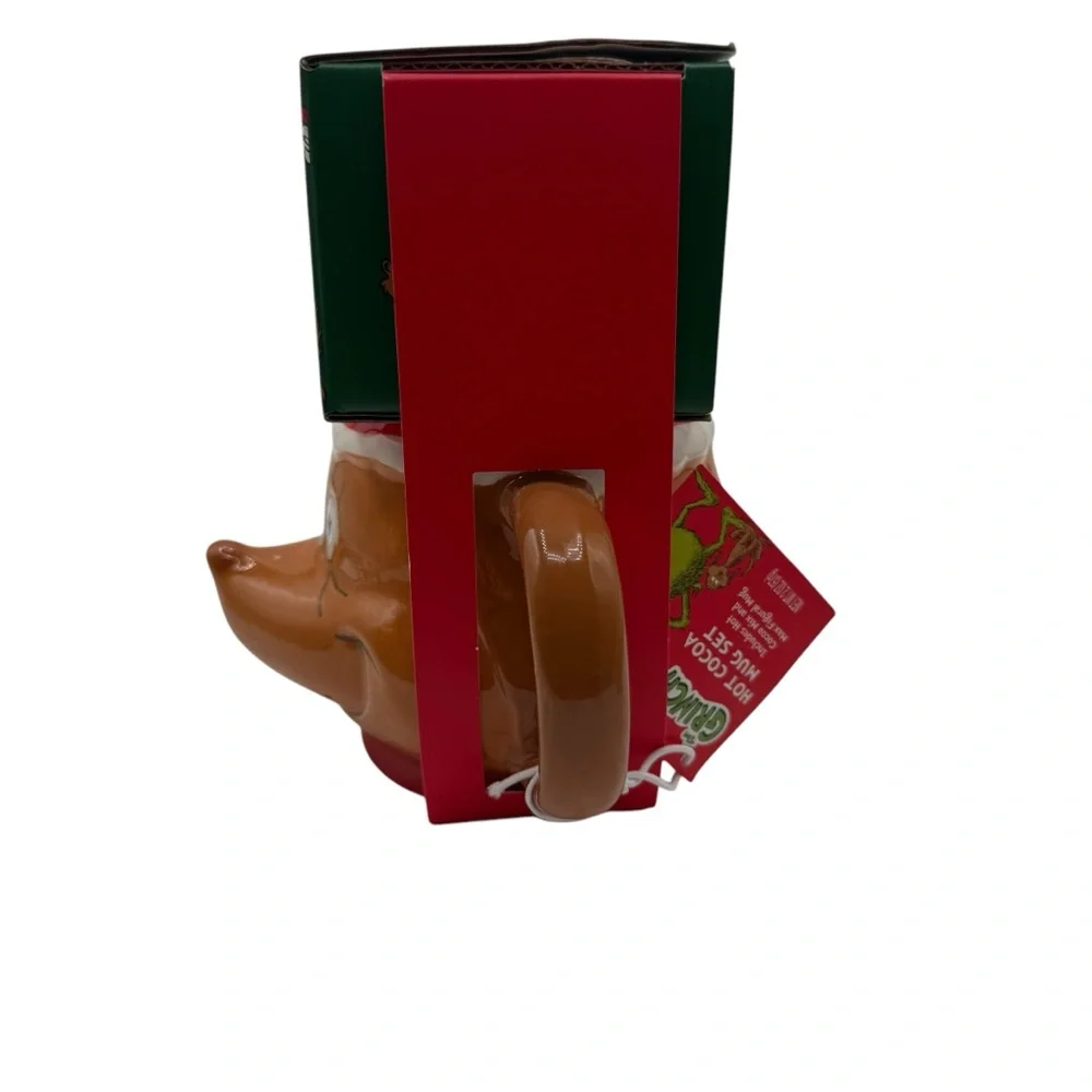 MAX THE DOG GRINCH HOT COCOA MUG SET – TEN ACRE GIFTS 2024 NEW IN BOX